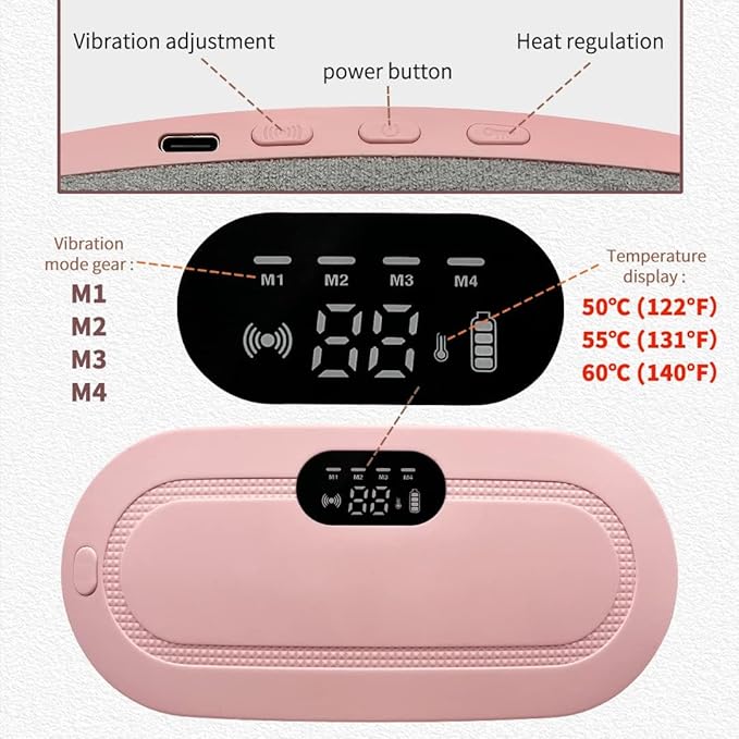 Period Cramp Relief Massager & Heating Pad